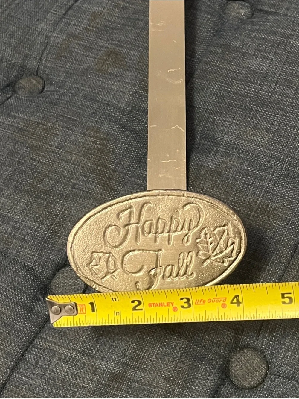 Happy Fall Over-the-Door Wreath Holder  - Silver